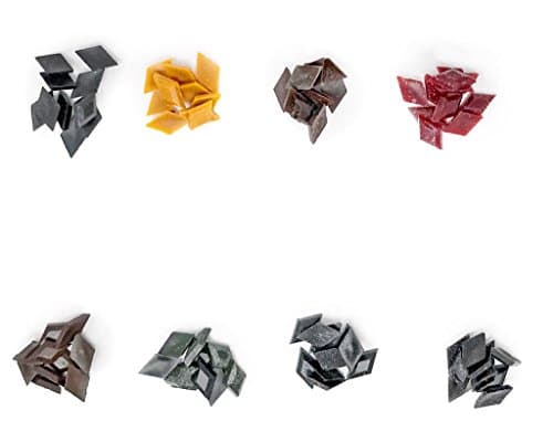 bMAKER 80 Candle Dye Chips 8 Colors for 80 pounds of Wax- Used for Soy, Paraffin, Beeswax,waxes – Super Easy to Use- Red, Brown, Blue, Orange, Ivory, Aqua, Green, White