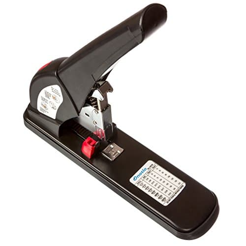 Onotio - Heavy Duty Stapler Reduced Effort 210 Sheets High Capacity - No Problem Office Desk Stapler - The Last Stapler You'll Ever Buy For Your Desk!