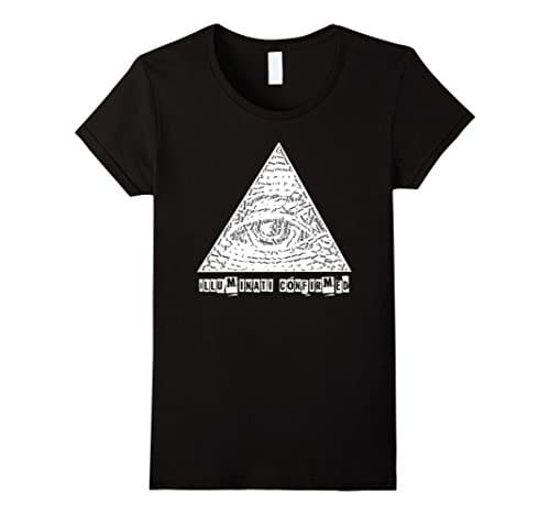 Womens Illuminati Confirmed Funny Truth Internet Meme Conspiracy Medium Black