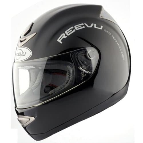 Reevu MSX1 Rear-View Motorcycle Helmet - Black Gloss
