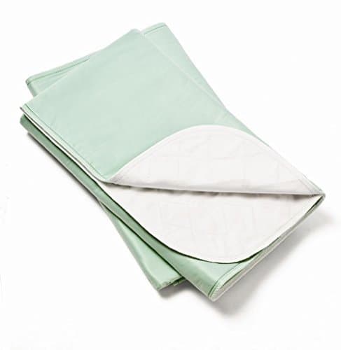 4 Pack, Bed Pad Heavy Duty Reusable Underpad Washable 34x36 Green by Western Textile