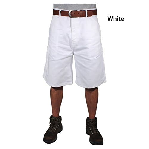 Rugged Blue RBWS40 Painters Shorts, 40", White