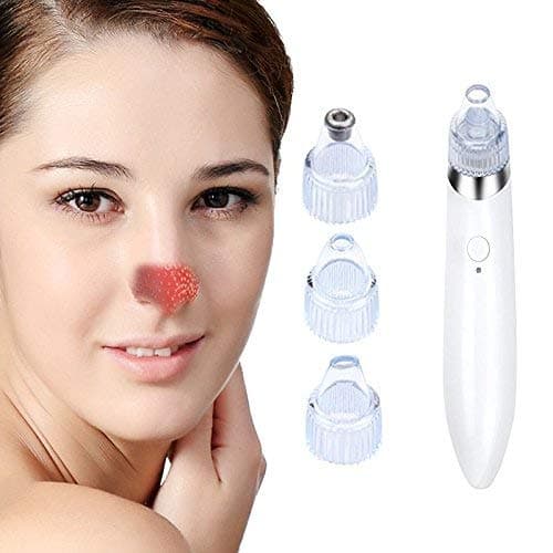 【New Version 2018】Chuangma Blackhead Remover Tool Pore Vacuum Comedone Extractor Acne Comedo Suction Microdermabrasion Exfoliating Machine Rechargeable White Set