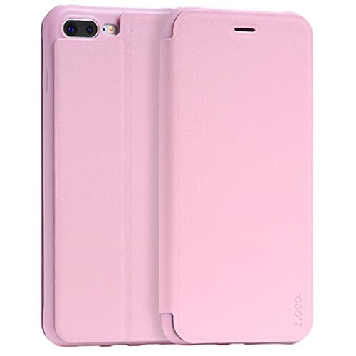 Iphone 7 Plus Case, Aokay [Juice Series] Nappa PU Leather Durable Anti-Slip Anti-Scratch Cover Case for Iphone 7 Plus 5.5Inch (i7 Plus Pink)
