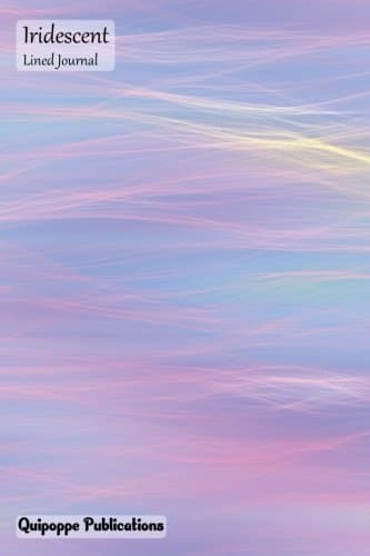Iridescent Lined Journal: Medium College Ruled Notebook With Whispy Sunrise Cover Paperback – 7 Jan. 2018