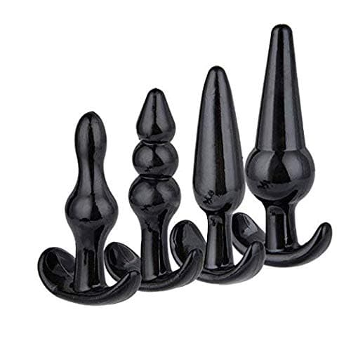 Training Toys Beginners Anales 4Pcs Beginner Plug Set Toy Training Kit Novelty Anales Trainer with T-bar Base