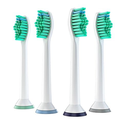 Replacement Brush Heads (4-PACK) for Philips Sonicare Toothbrush – Perfect Fit and Compatible with Plaque Control, Gum Health, DiamondClean, FlexCare, HealthyWhite and Many More Sonic Snap-On Brushes