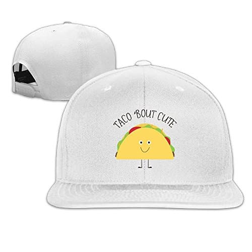 TTINTZ Taco Bout Cute Adjustable Flat Baseball Cap/Hat For Unisex