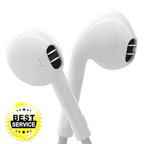 Elecer Elecer Earbuds, Nonoco iPhone Earbuds With Mic In Ear Headphones with Microphone &amp; Mic Earphones for iPhone 6s 6 Plus 5s 5 5c 4s 4 se Galaxy S8 S7 S6 Note 1 2 3 IOS 7 8 9 X Earbuds Earphones