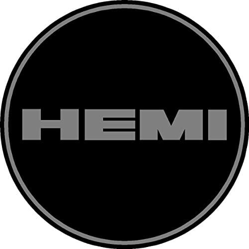 Hemi Black and Gray Replacement Decal Sticker 6 Piece Set (2")