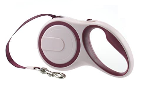 Niner Retractable Nylon Belt Leash for Medium Dog,12 Ft Length,up to 40 lbs (Hotpink)