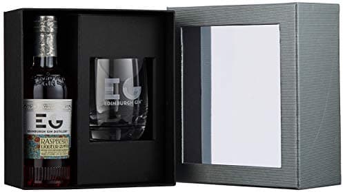 Edinburgh Gin Raspberry Gin Liqueur with Glass Gift Set 20cl