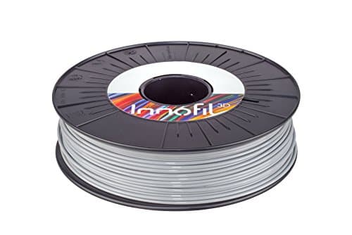 Innofil3D PLA 3D Printer Filament - Dimensional Accuracy +/- 0.05, 750g spool, Grey - Consistent Shape and Diameter, Strong Adhesion Between Layers, Vibrant Color, Reel Replacement Guarantee