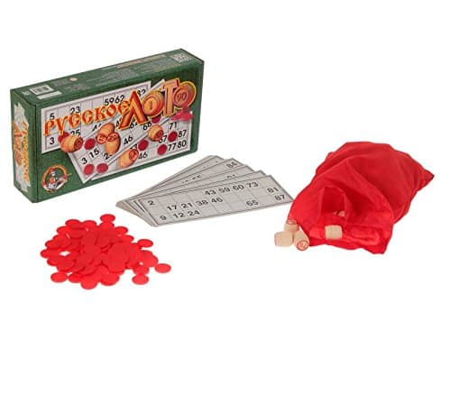 Russian Board Game Loto Bingo Set