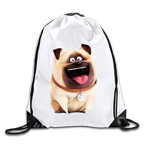 Kamici The Secret Cute Mel Dog Drawstring Backpack Bucket Bag For Men &amp; Women