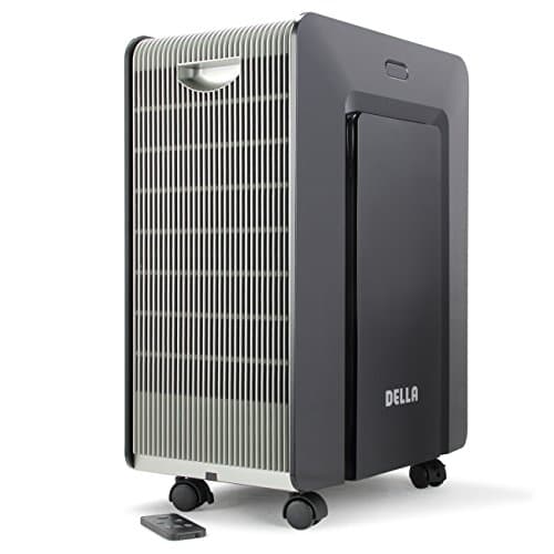Della Portable Ionic Air Purifier LED Air Cleaner Pure Clean Remove Allergies Dust Odor Mold, Black