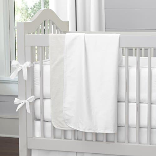 The Green Farmer Organic Cotton Crib Sheets,300 Thread Count,GOTS Certified,100% Organic Cotton, Eco-Friendly, Swan White
