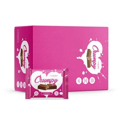 GymQueen Crumpy (14x64.5g) Waffle Chocolate, 14 Bars
