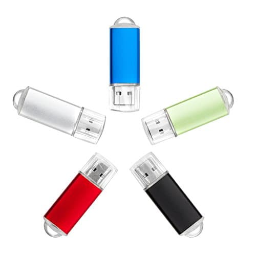 Ufishy 5 PCs 32GB USB 2.0 Colorful Flash Drive, Fashion Splendor, High-end Atmosphere, Memory Stick Thumb Drives with Exquisite Box (5 Pack)