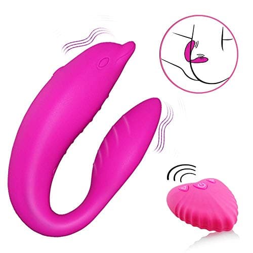 10 Speed USB Rechargeable Dolphin C Type Vịbráņtọr Remote Control g-Ṥpotter Vịbráņtọr Ç-lītǒrís Ṥti-mùlátor for Women