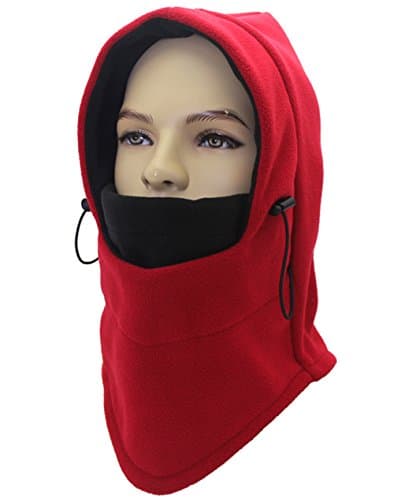 Cuca Dunna Fleece Double Layers Thicken Warm Balaclava Windproof Full Face Hood Winter Ski Mask Cover Beanie CS Hat Snowboarding Cap