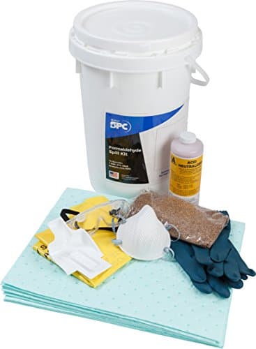 BradySPC SK-Form Brady SPC Formaldehyde Spill Kit, 9 gal Absorbency, 18" Height, 14" Wide, 14" Length, White