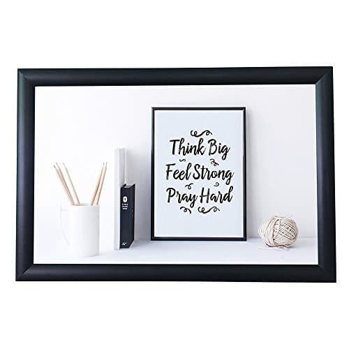 HAITIAN Snap Poster Frame for 11x17 Inch Graphic, Front Open Wall Mounted Style, Durable Aluminum Profile, Color Black