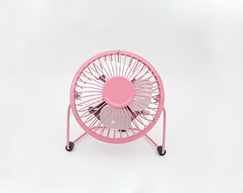 Guios 4-inch USB Fan Desktop Fan Computer Mini Fan USB Mini Fan (Pink)