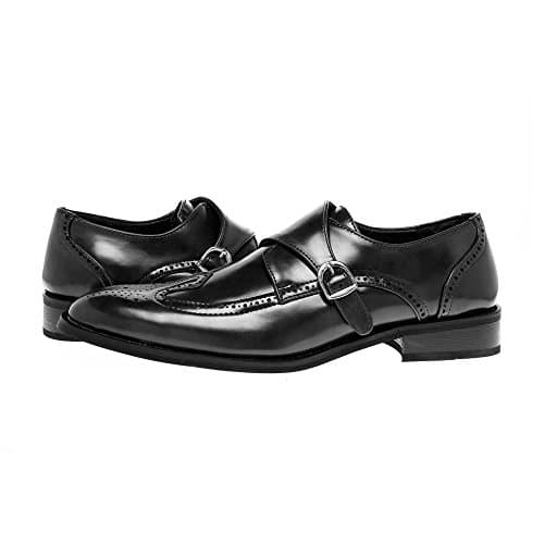 Quentin Ashford Mens austerity Brogue Shoe – Single Monk Strap, Wing Tip Toe