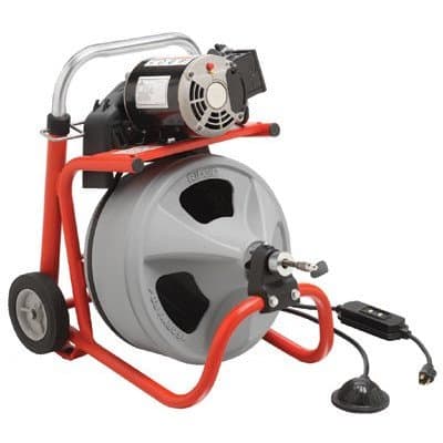 Model K-400 Drain Cleaners - k-400 drain cleaning machine w/ 3/8" x 75' cable