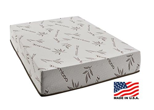 Customize Bed 8 Inch Queen Gel Memory Foam Mattress with Rayon Derived from Bamboo Cover, Queen Size Mattress in a Box, Queen Size Mattress - CertiPUR-US Certified, Mattress Made in USA