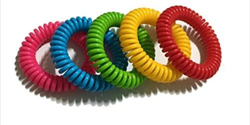 10-Pack Mosquito Repellent Bracelet Bundle - Bug Insect Protection Up To 200 Hours - Made of 100% Natural Plant-Based Oil - Waterproof - Aroma Smell - Lab-Approved Pest Control - Variety of Colors