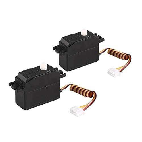 2pcs 25g Plastic Gear Servo 4.8-6V for 1/12 Wltoys 12428 12423 RC Car Truck Model Steering Part Accessories