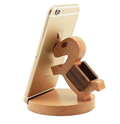 Apple Watch Stand, Leebay 3 in 1 Desktop Charging Dock Holder wood stand For iphone 6 ipad iwatch Stylus Pen Tablet Kindle Book (Trojans)