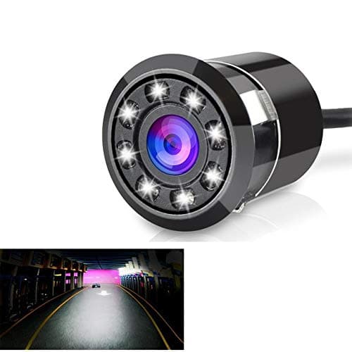 Autosky 8 LED Night Vision Waterproof Car Rear View Reverse Parking Camera