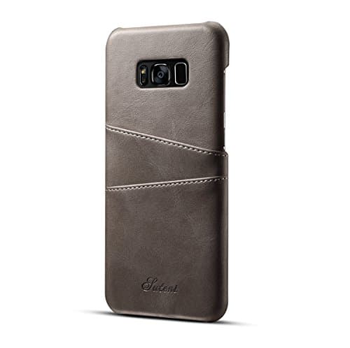 Samsung Galaxy S8 Plus Case, Wallet Phone Case Slim PU Leather Back Case Cover With Credit Card Holder For Samsung Galaxy S VIII Plus (6.2 Inch) Gray