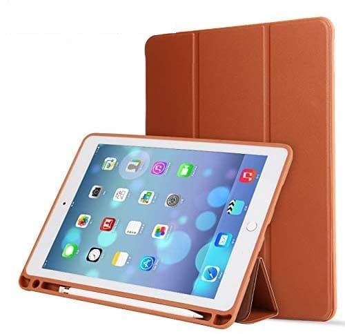 Oaky Case Cover Compatible with iPad Pro 10.5 inch 2017 with Pencil Holder Auto Sleep/Wake Case Model - A1701, A1709 - Brown