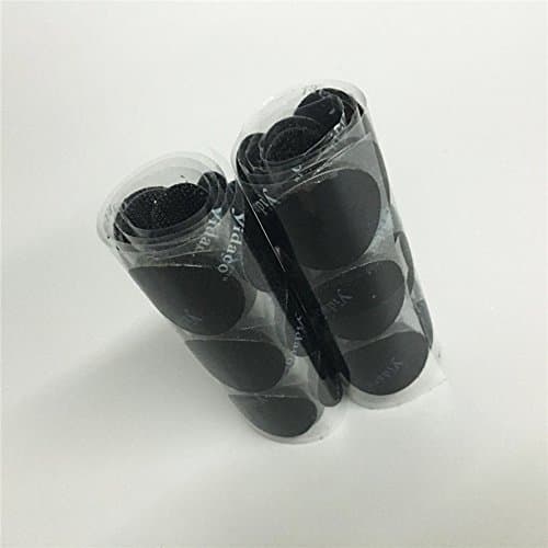 3/4" Diameter 200 Pcs(100Pairs) Black Round velcro Dot Coin Straps Self Adhestive Hook And Loop Strips With Waterproof Sticky Glue Fastener