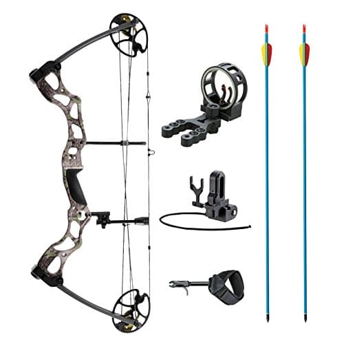 XGear Outdoors Compound Bow 50-70lbs 25"-31" with Max Speed 310fps, Right Handed