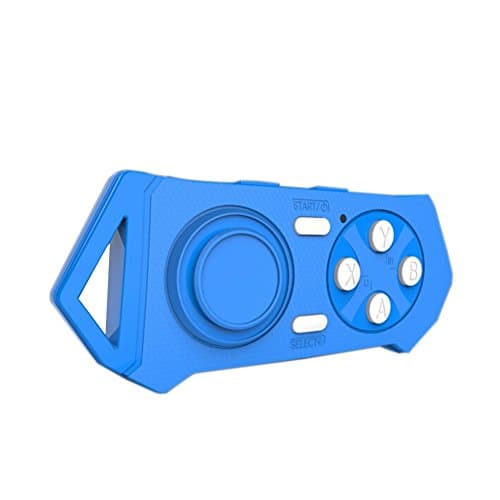 Mini Bluetooth Remote Controller ,Wireless Gamepad, Mobile Phone Game Controller PC Games for 3D VR Box Android&amp;IOS Phone (Z-Blue)
