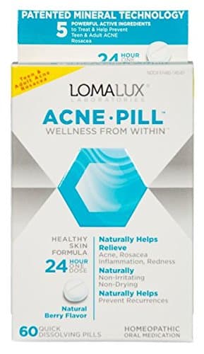 Lomalux Acne Pill, 60 Count Per Bottle (6 Bottles)