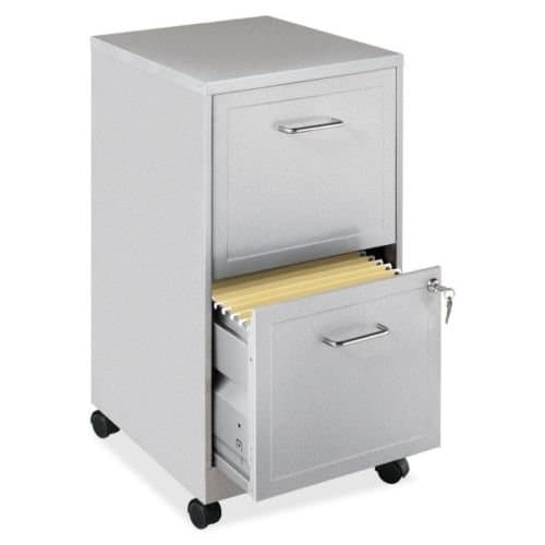 2-Drawer Home Office Mobile Veritical File Cabinet Gray