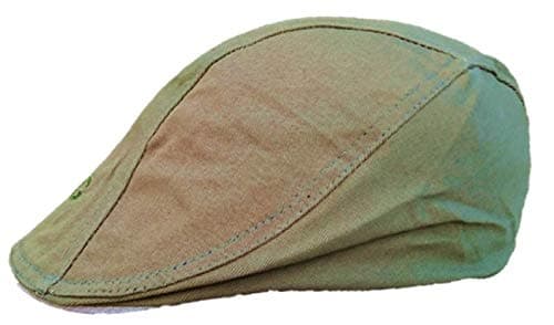 Mens Stylish Cotton Flat caps (Green)
