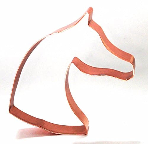 "HORSE HEAD COOKIE CUTTER" - 5" x 4.5" Arabian Type w/ Gift Box with Recipes (Arab Type, 5" x 4.5")