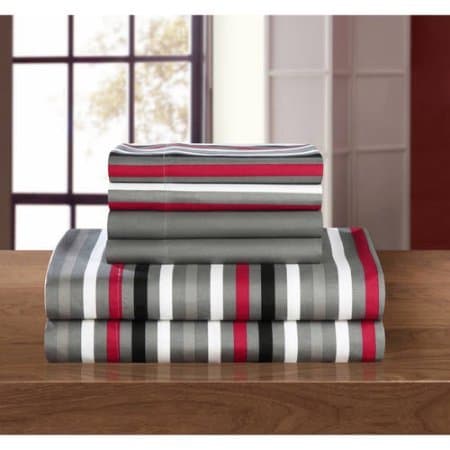 Clifton 6-Piece Bedding Sheet King Set with 2 Bonus Pillowcases - Grey