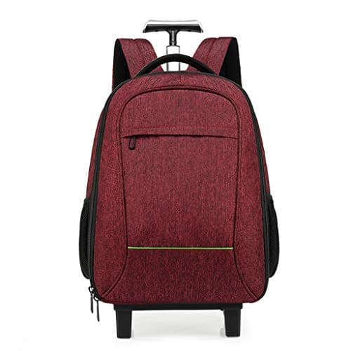 GLLSZ Flight Case Backpack Suitcase Hand Luggage Cabin with 2 Wheels, Laptop Rucksack Handbag Lightweight Waterproof Business Travel Wheeled Rolling Trolley Wheeled Backpacks
