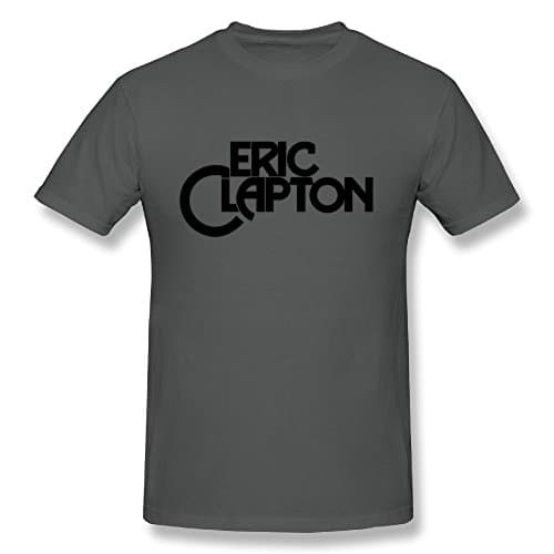 Eric Clapton Logo Men's T Shirt,Asphalt