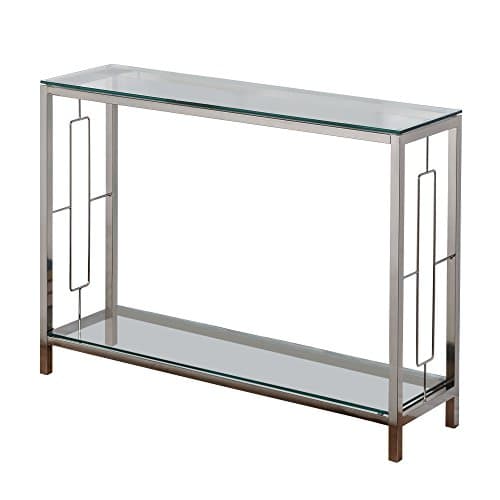 Nspire 502-747CM 2 Tier Console, Chrome/Glass
