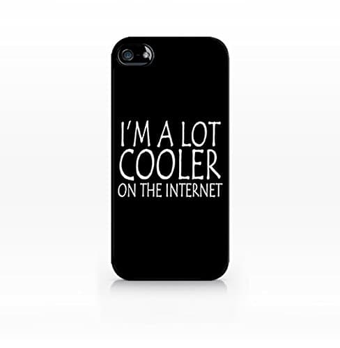 Cream Cookies - Typography Pattern Case - I'm a Lot Cooler on The Internet - Apple iPhone 5C Case - Apple iPhone 5C Case - Hard Plastic Case