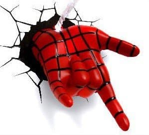 Marvel Ultimate Night Lamp Spiderman Spidey Hand 3D Child Sleeping Light